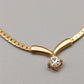 Elegante Damen Kette Vergoldet mit Zirkonia Anhänger – Zeitlos