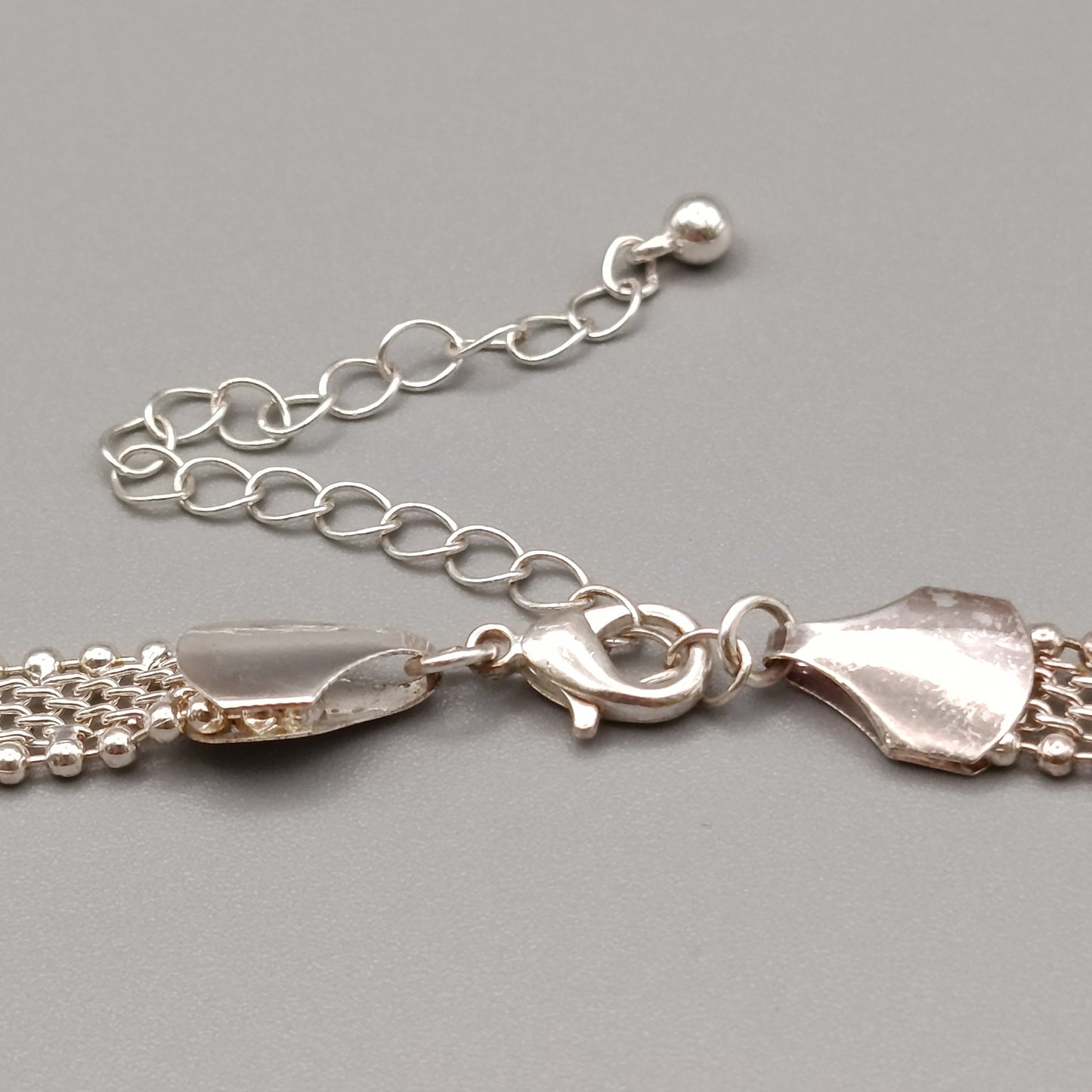 Elegante Damen Kette Versilbert – Breit Verflochtenes Design
