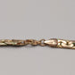 Elegante Damen Kette Vergoldet – Breites Flachpanzer Design
