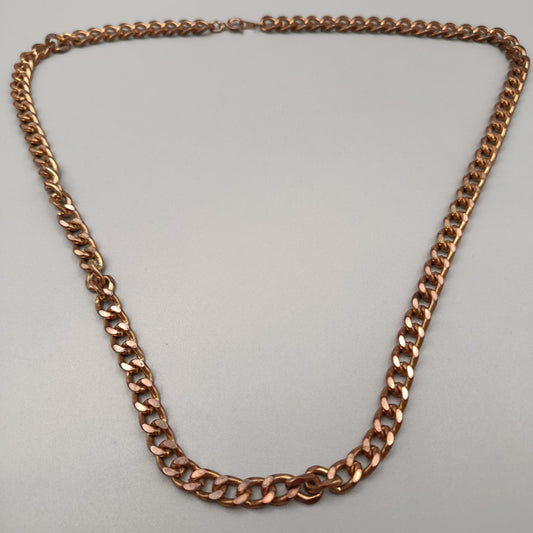 Klassische Panzerkette in Roségold-Optik – Zeitlos