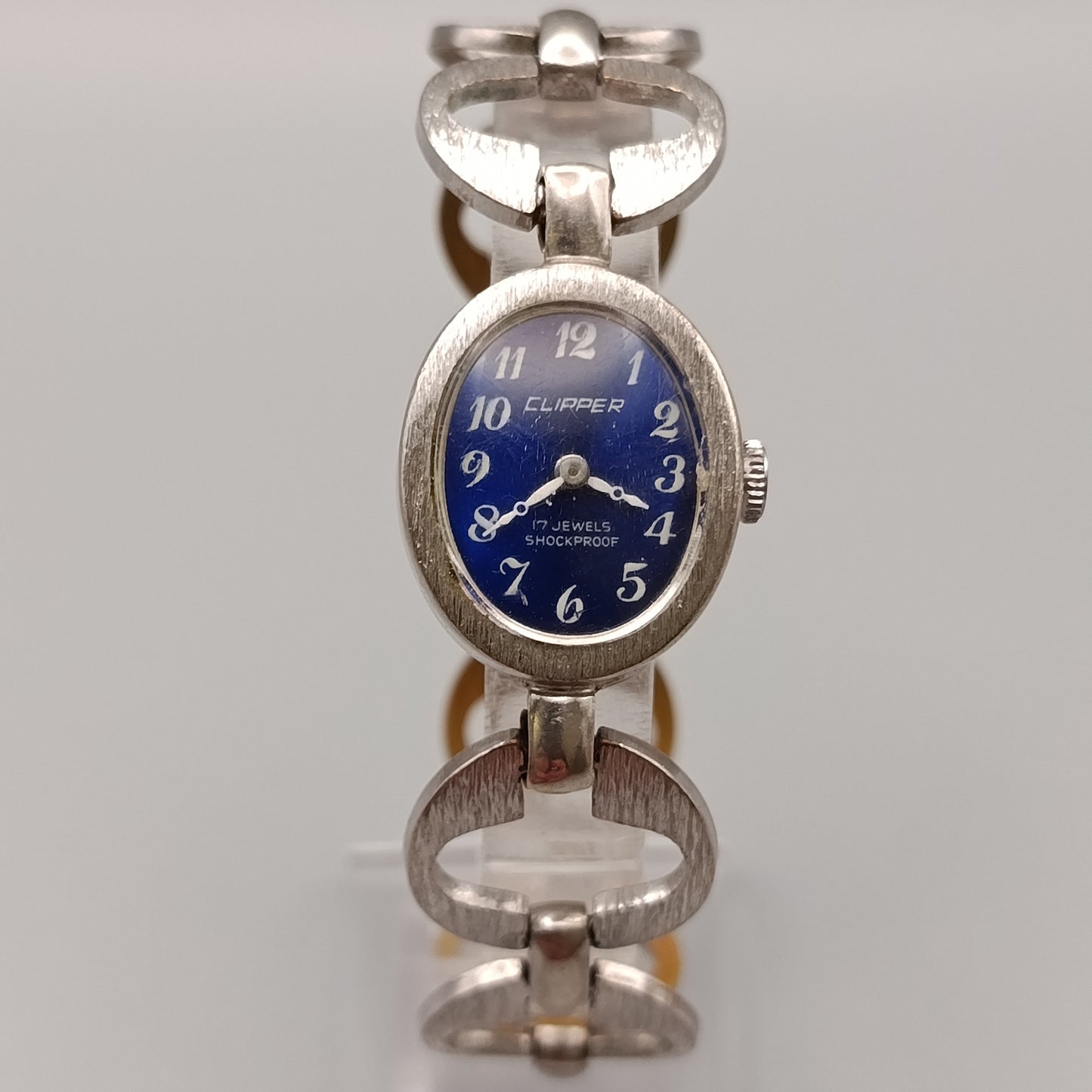 Elegante Clipper Damen Uhr – Vintage Design mit blauem Zifferblatt