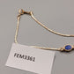 Elegantes Avon Damen Armband – Goldoptik mit blauem Cabochon