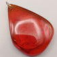 Großer roter Schmuck Anhänger in Tropfenform – Eleganter Vintage Stil