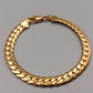 Markantes vergoldetes Panzerarmband – Klassischer Goldlook