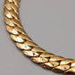 Markantes vergoldetes Panzerarmband – Klassischer Goldlook