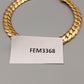 Markantes vergoldetes Panzerarmband – Klassischer Goldlook