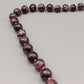Elegante Rhodonit Perlenkette – Klassischer Naturstein Schmuck
