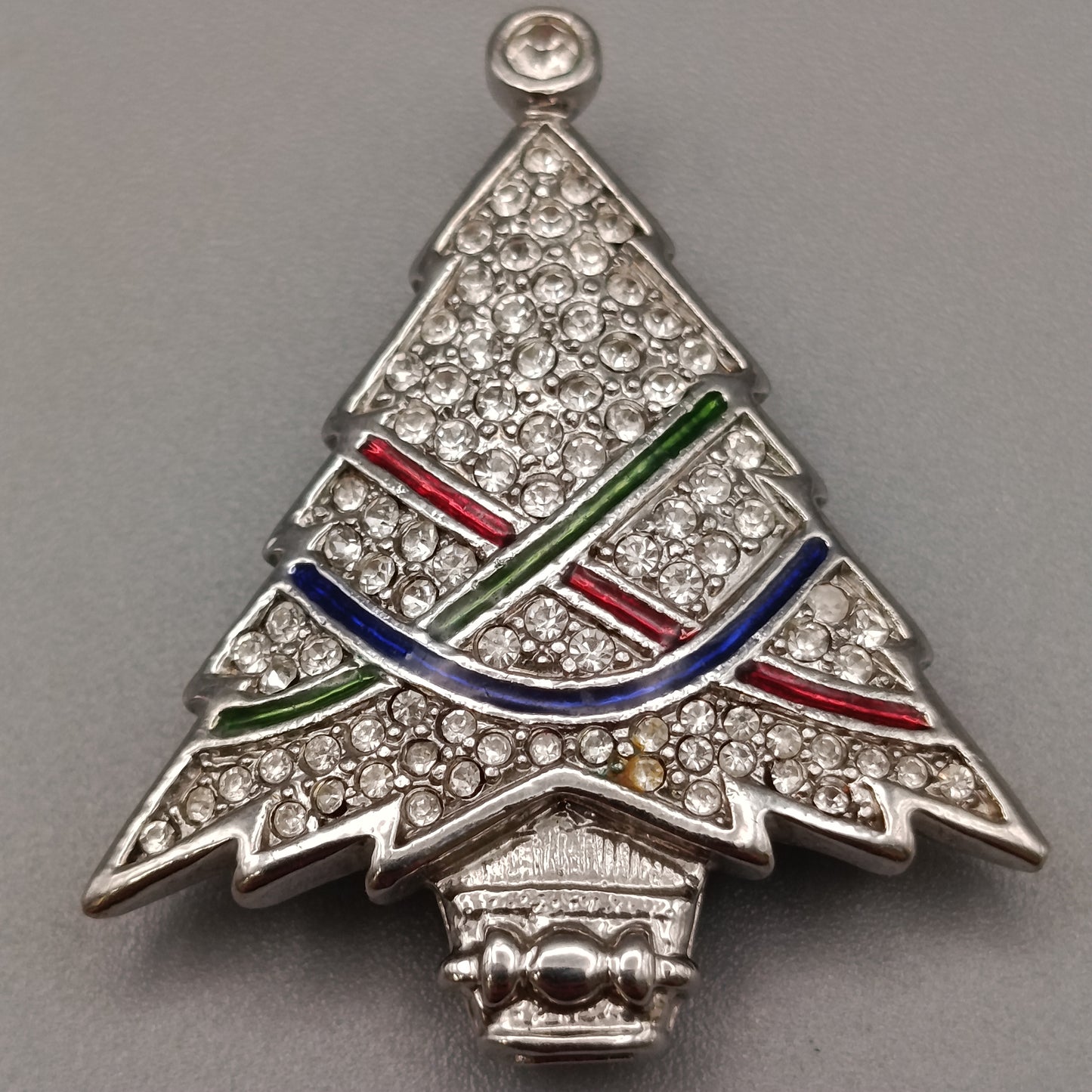 Funkelnde Vintage Brosche Weihnachtsbaum – Elegant