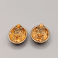 Elegante Vintage Ohr clips – Farbige Emaille, Perlen und Strass