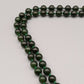 Elegante grüne Nephrit Jade Perlenkette – Edler Vintage Stil
