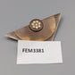 Geometrische Vintage Brosche Dreieckiges Design mit Strass