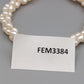 Elegantes Perlenarmband – Dreireihiges Design mit Weißperlen