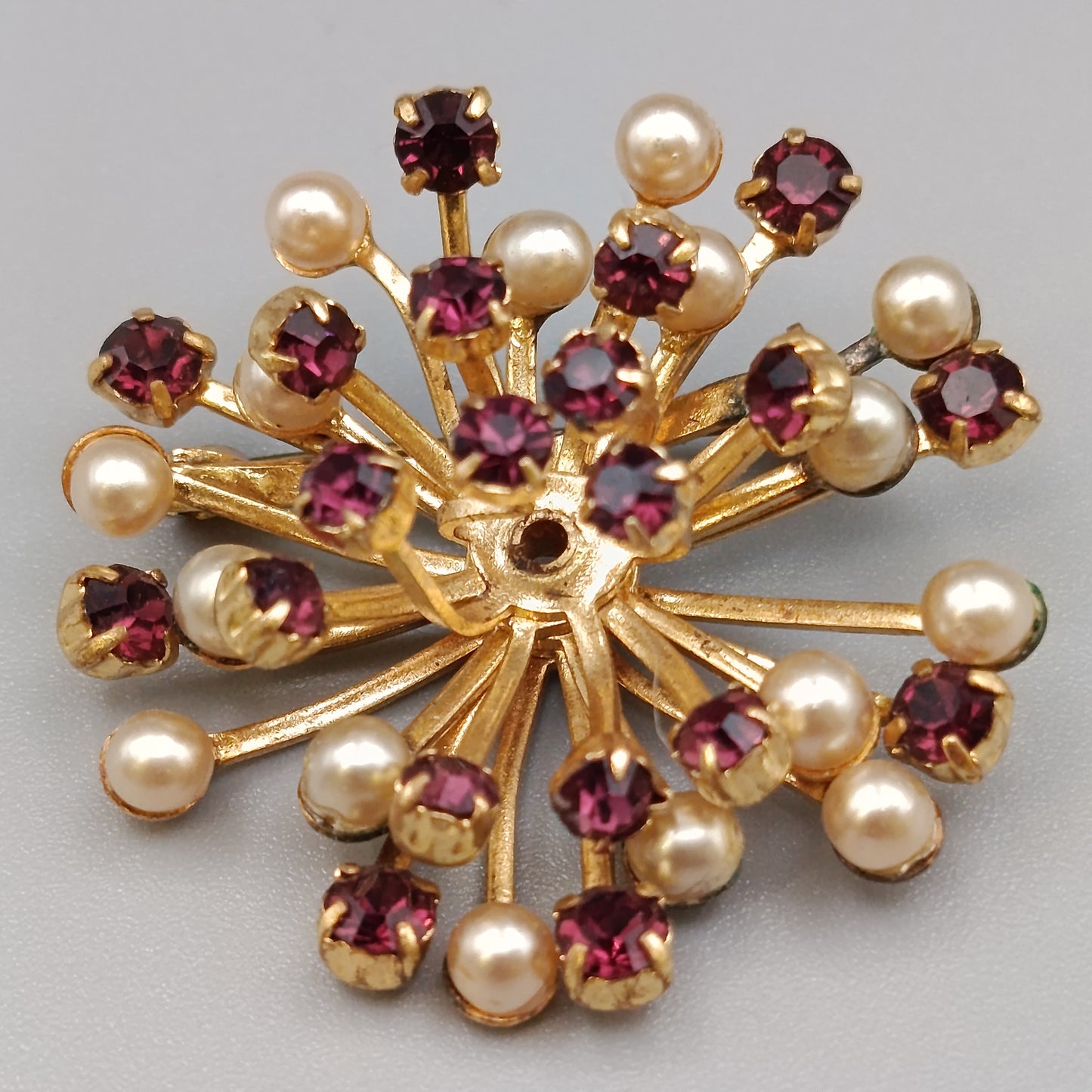 Elegante Vintage Broschen mit Kunstperlen und Straßsteinen