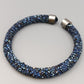 Blaues Kristall Armband – Verstellbar mit funkelnden Facetten