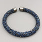 Blaues Kristall Armband – Verstellbar mit funkelnden Facetten