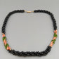 Elegante Perlenkette Mehrreihiges Design mit bunten Akzenten