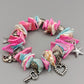 Charmantes Muschel-Armband – Bunt mit Anhängern