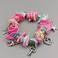 Charmantes Muschel-Armband – Bunt mit Anhängern