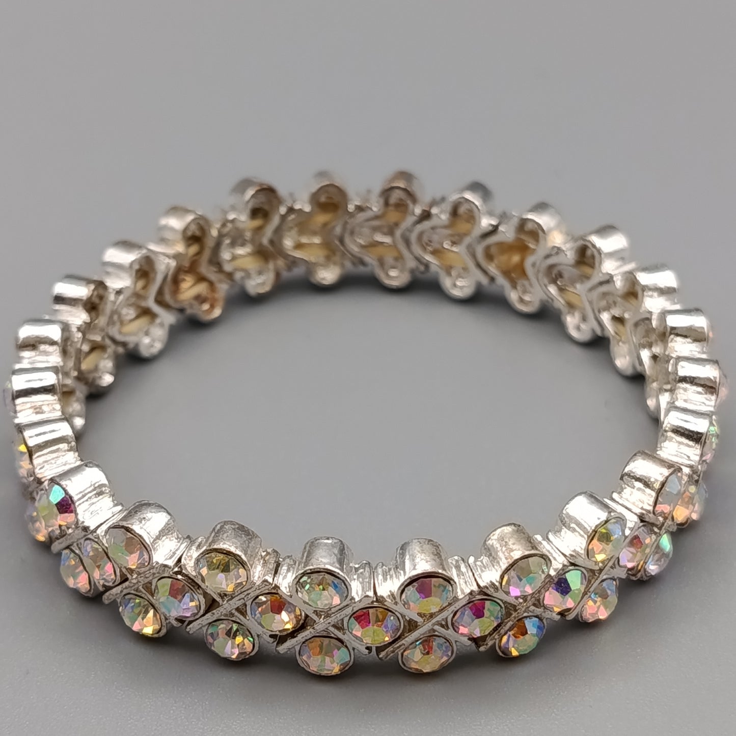 Eleganter Glitzer Armband Elastisches Design mit Strass