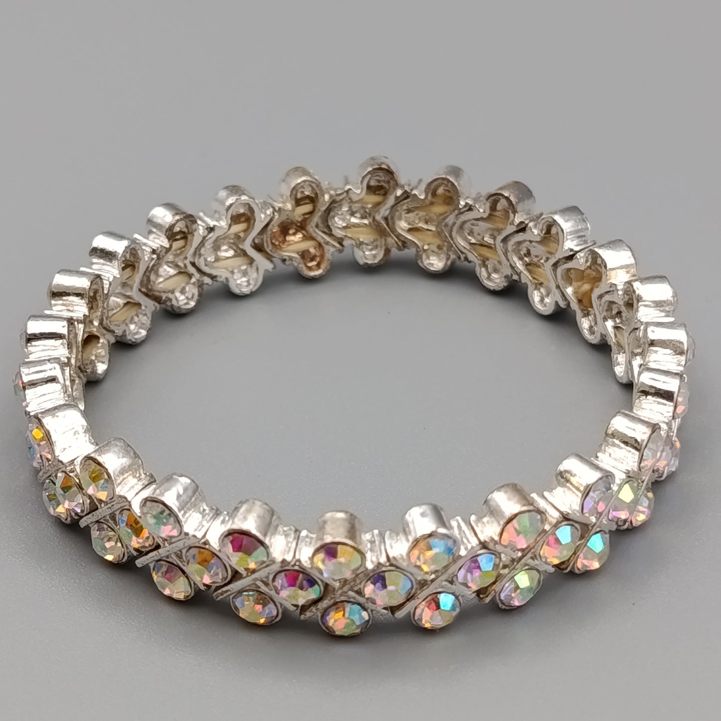 Eleganter Glitzer Armband Elastisches Design mit Strass