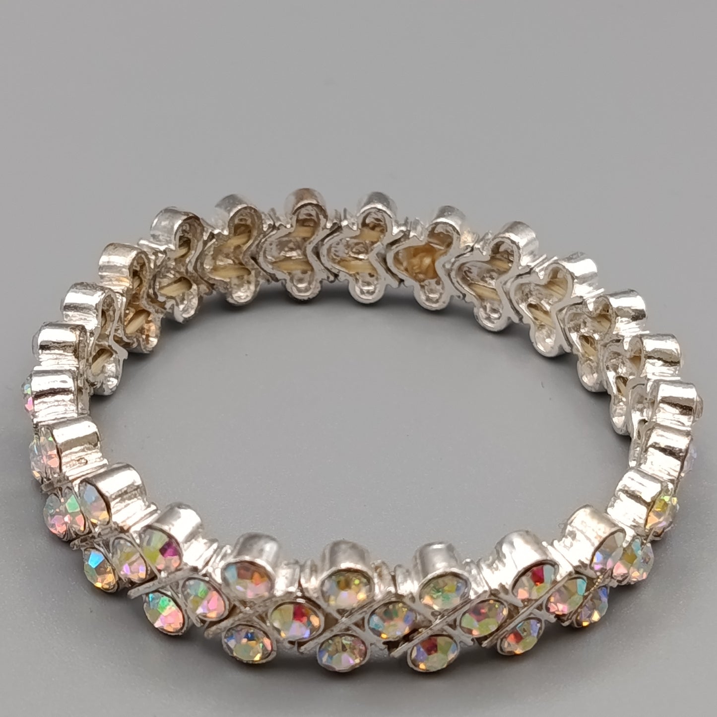 Eleganter Glitzer Armband Elastisches Design mit Strass