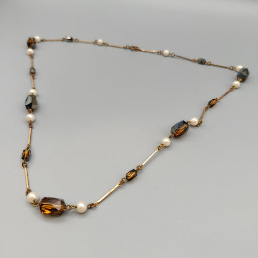 Elegante Perlenkette – Stilvolles Design mit Kristallperlen
