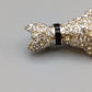 Elegante Katzen-Brosche – Glitzerndes Design mit Strass