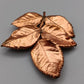 Elegante Kupferbrosche – Naturinspiriertes Design