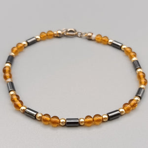 Elegantes Perlenarmband – Stilvolles Design Bernstein