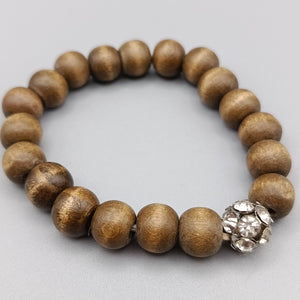 Elegantes Holzperlenarmband – Natürliches Design