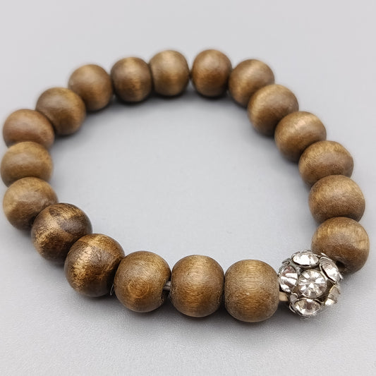 Elegantes Holzperlenarmband – Natürliches Design