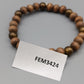 Elegantes Holzperlenarmband – Natürliches Design in Braun
