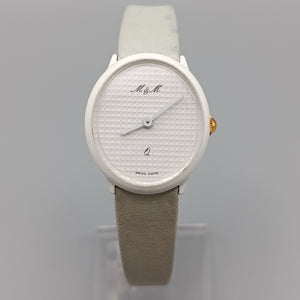 Elegante  Damen Uhr – Minimalistisches Design in Weiß