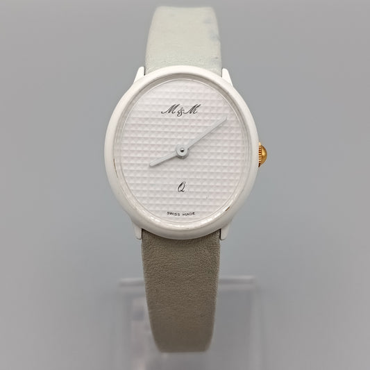 Elegante  Damen Uhr – Minimalistisches Design in Weiß