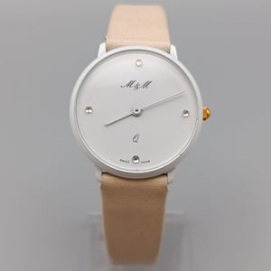 Elegante Damen Uhr – Minimalistisches Design in Weiß