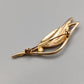 Elegante Vintage Brosche – Blatt Design in Goldoptik