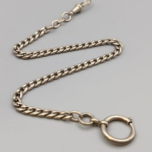 Elegante Taschenuhrkette – Klassisches Design in Silberoptik