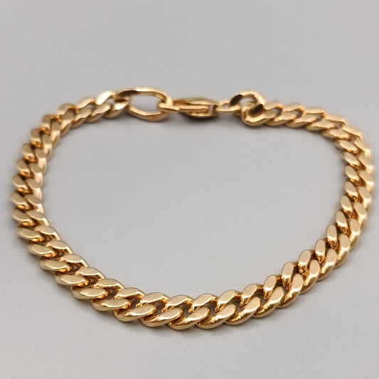 Elegantes Panzerarmband – Klassisches Design in Goldoptik