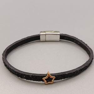 Elegantes Lederarmband – Stilvolles Design mit Stern-Charm