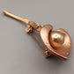 Elegante Vintage Brosche – Calla Blüte Design in Goldoptik