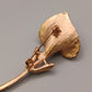 Elegante Vintage Brosche – Calla Blüte Design in Goldoptik