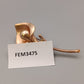 Elegante Vintage Brosche – Calla Blüte Design in Goldoptik