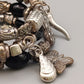 Elegantes mehrreihiges Armband – Silberfarbenes Design