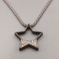 Elegante Halskette mit Stern Anhänger – Silberfarbenes Design