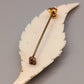 Elegante Vintage Brosche – Kunstvolles Blatt-Design