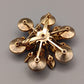 Elegante Vintage Brosche – Blumen-Design mit funkelnden Strasssteinen