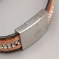 Elegantes Lederarmband – Glitzerndes Design mit Strasssteinen