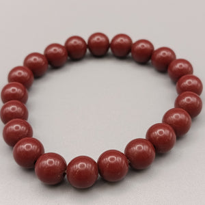 Elegantes Perlenarmband – Klassisches Design in Rot