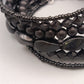 Elegantes mehrreihiges Armband – Schlichtes Design in Schwarz