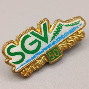 Elegante SGV Jubiläums-Brosche – 50 Jahre Anstecknadel